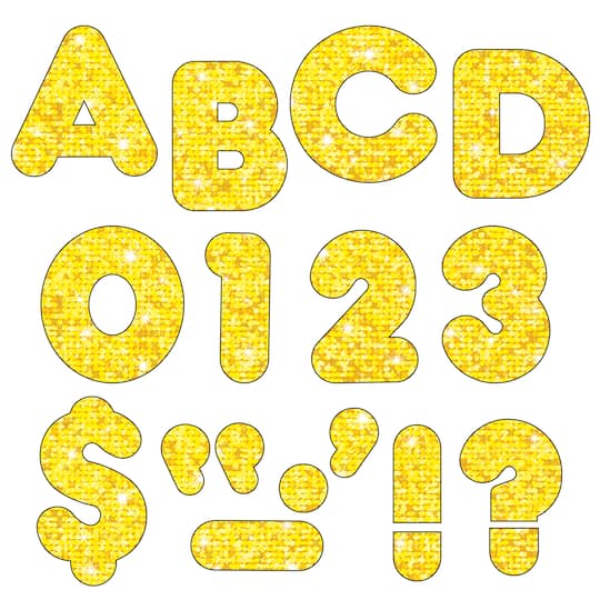 4" Uppercase Sparkle Ready Letters